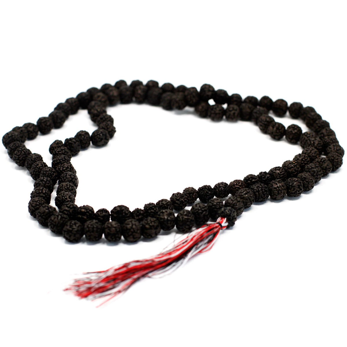 Rudraksha-Mala – 108 Perlen – Dunkel