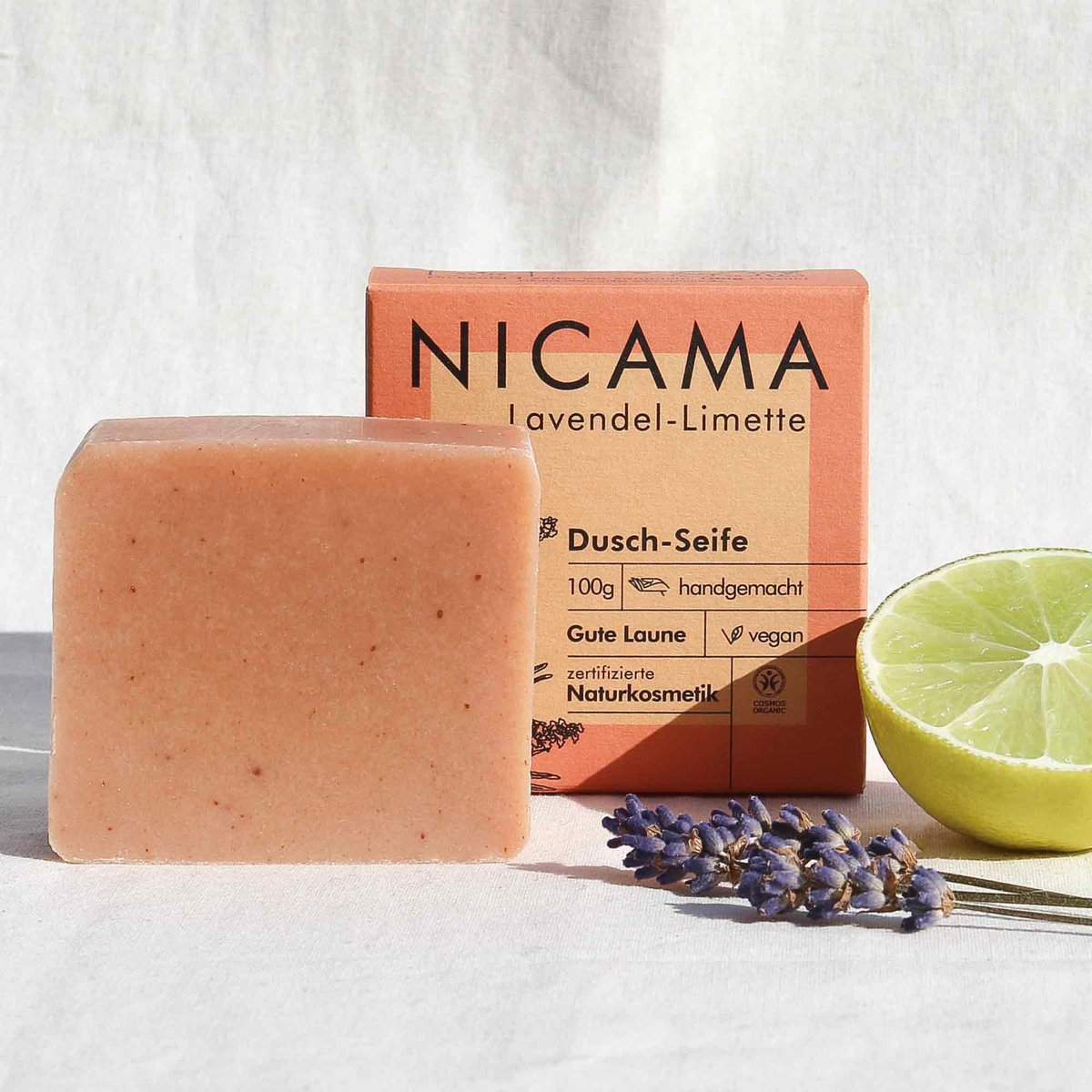 Duschseife - Lavendel-Limette - 100 g | NICAMA