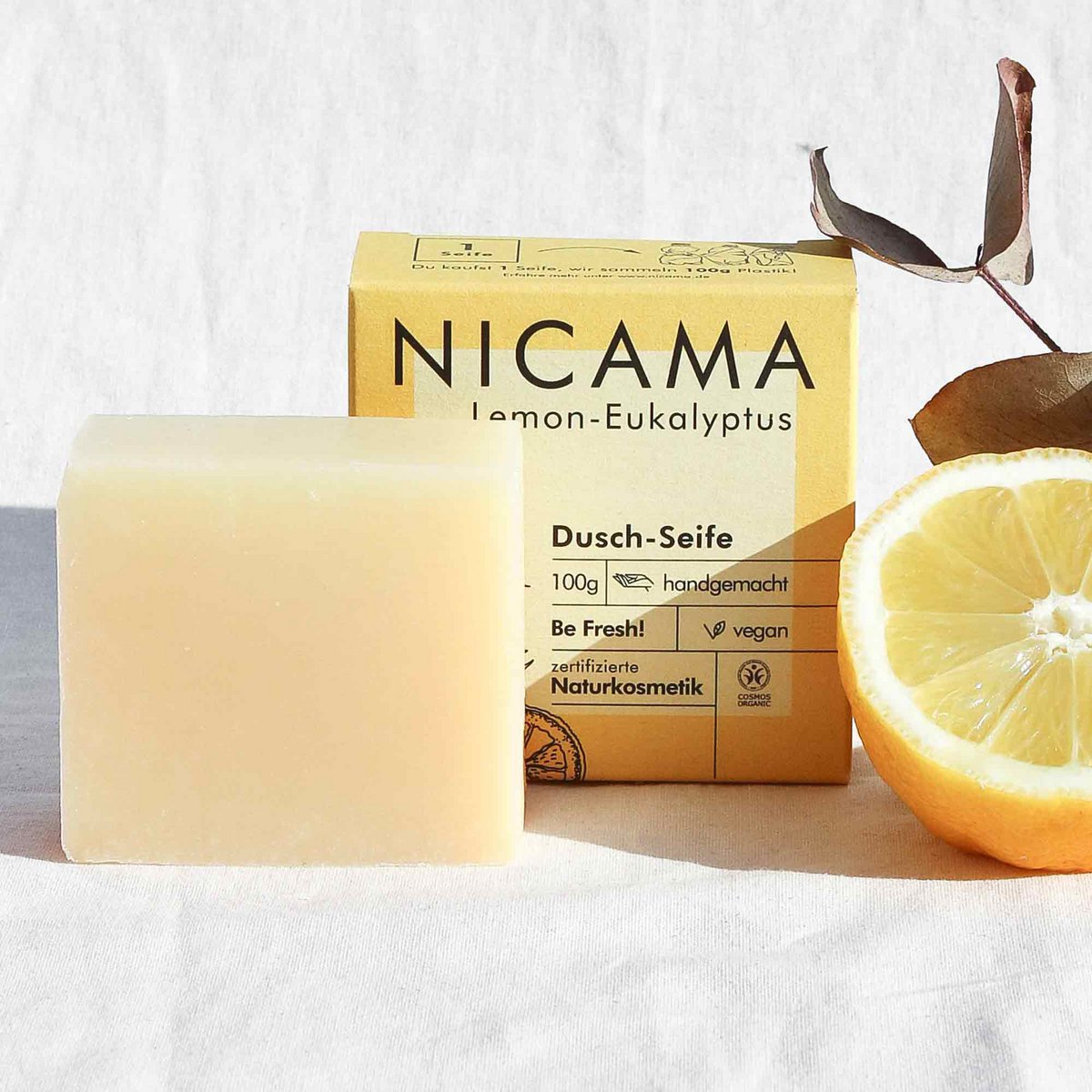 Duschseife - Lemon-Eukalyptus - 100 g | NICAMA