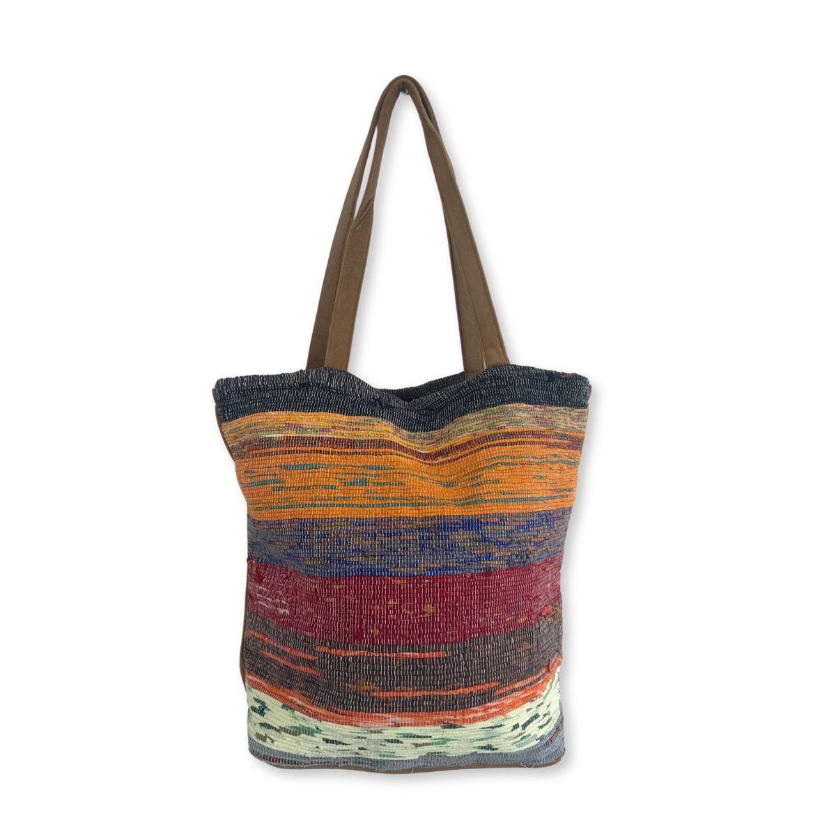 Recycling-Teppichtasche groß – Pilztöne