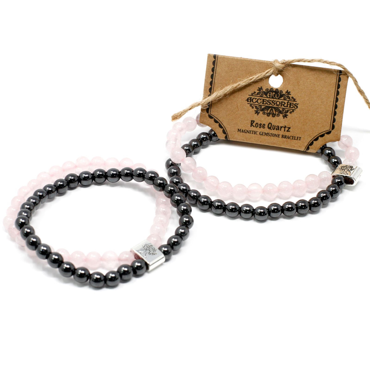 Armband – Magnet-Edelstein Rosenquarz