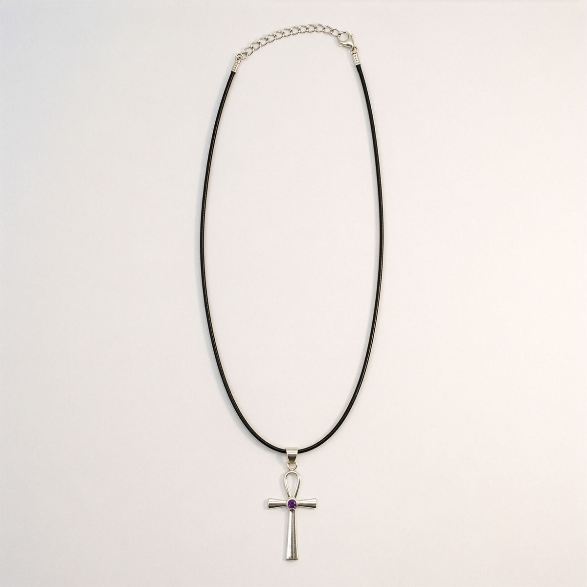 Anhänger – Devotional versilbert Kordel – Ankh