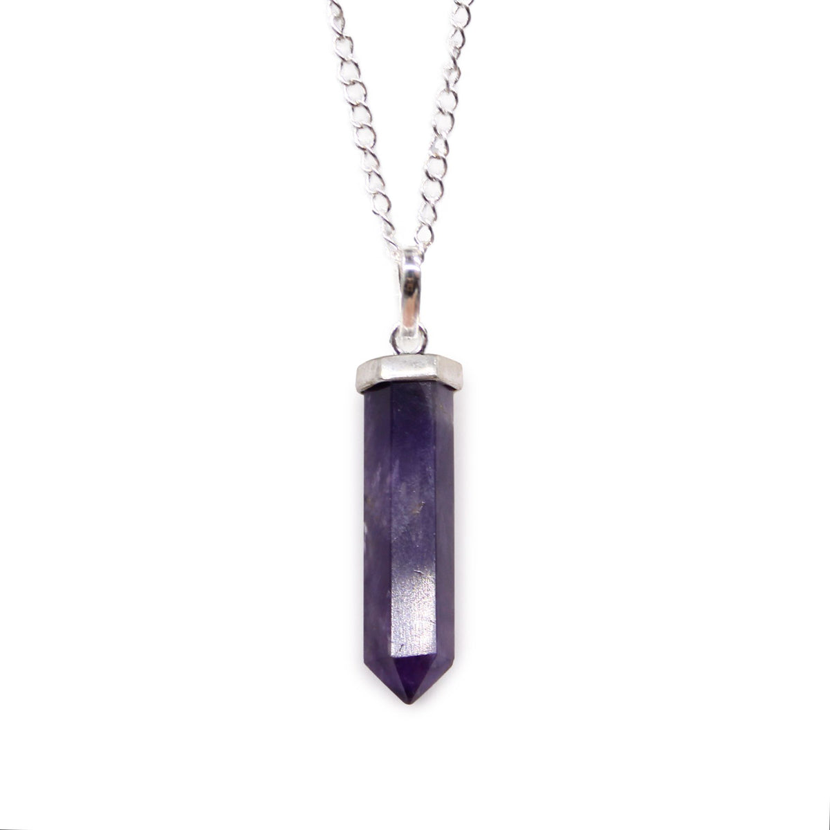 Anhänger – Edelstein Spitze Amethyst