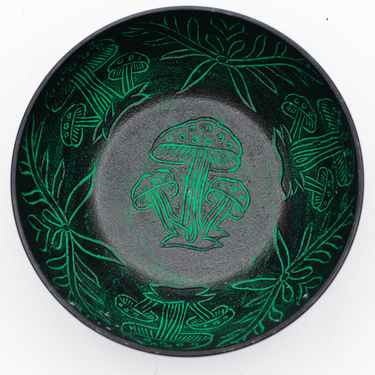 Klangschale – Pilz Aluminium grün – 20 cm