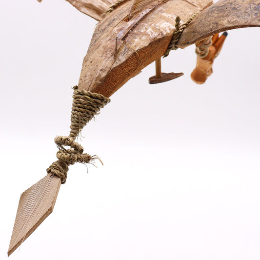 Mobile – Kokosnuss-Drache natur – 37 cm