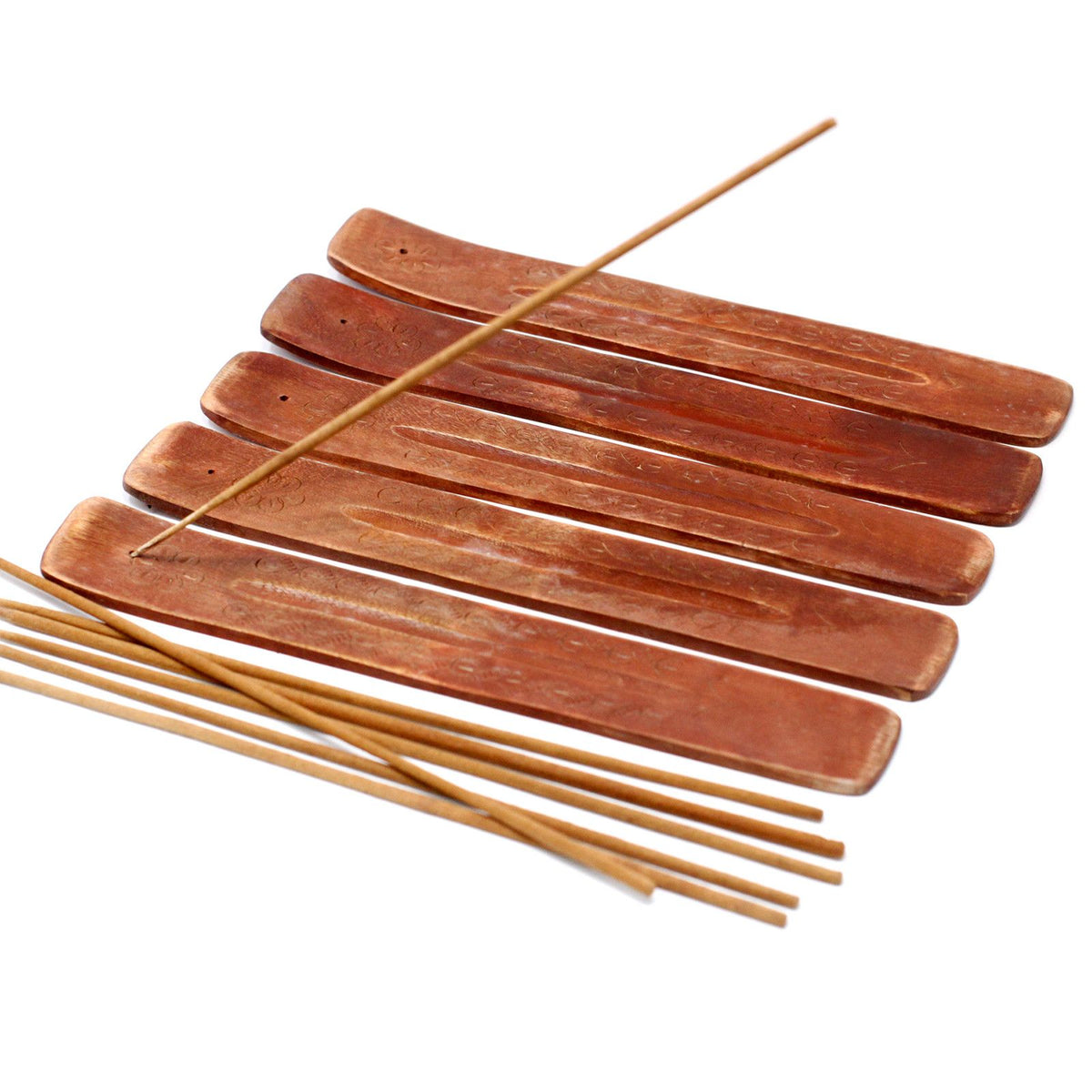 Räucherstäbchenhalter – Mangoholz geschnitzt – 25 cm