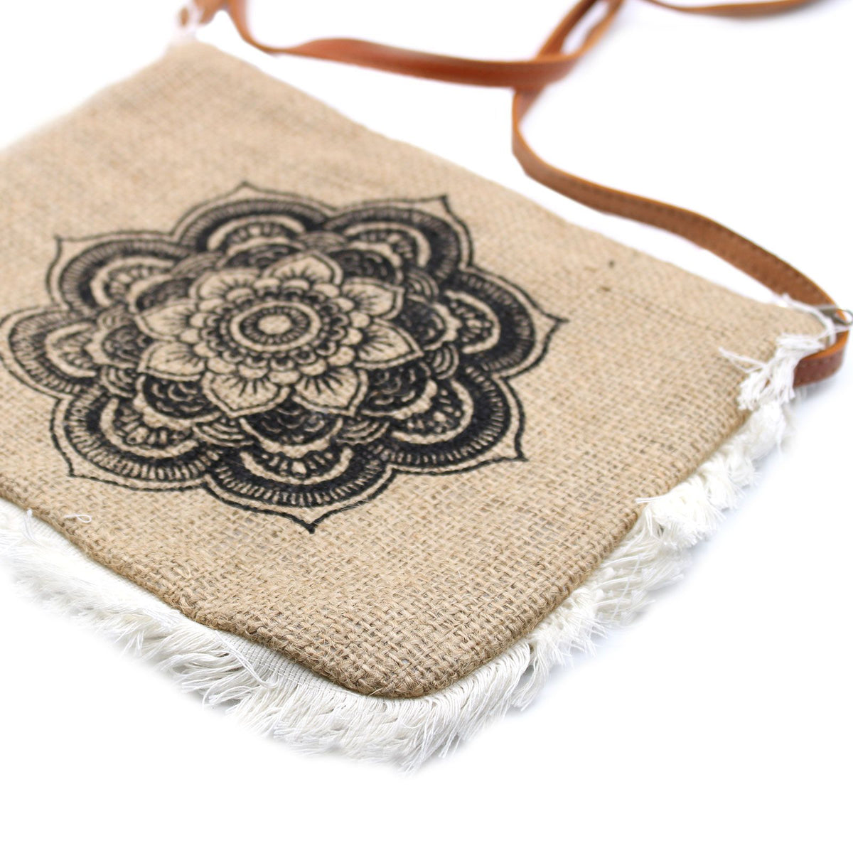 Fransentasche – Mandala bedruckt