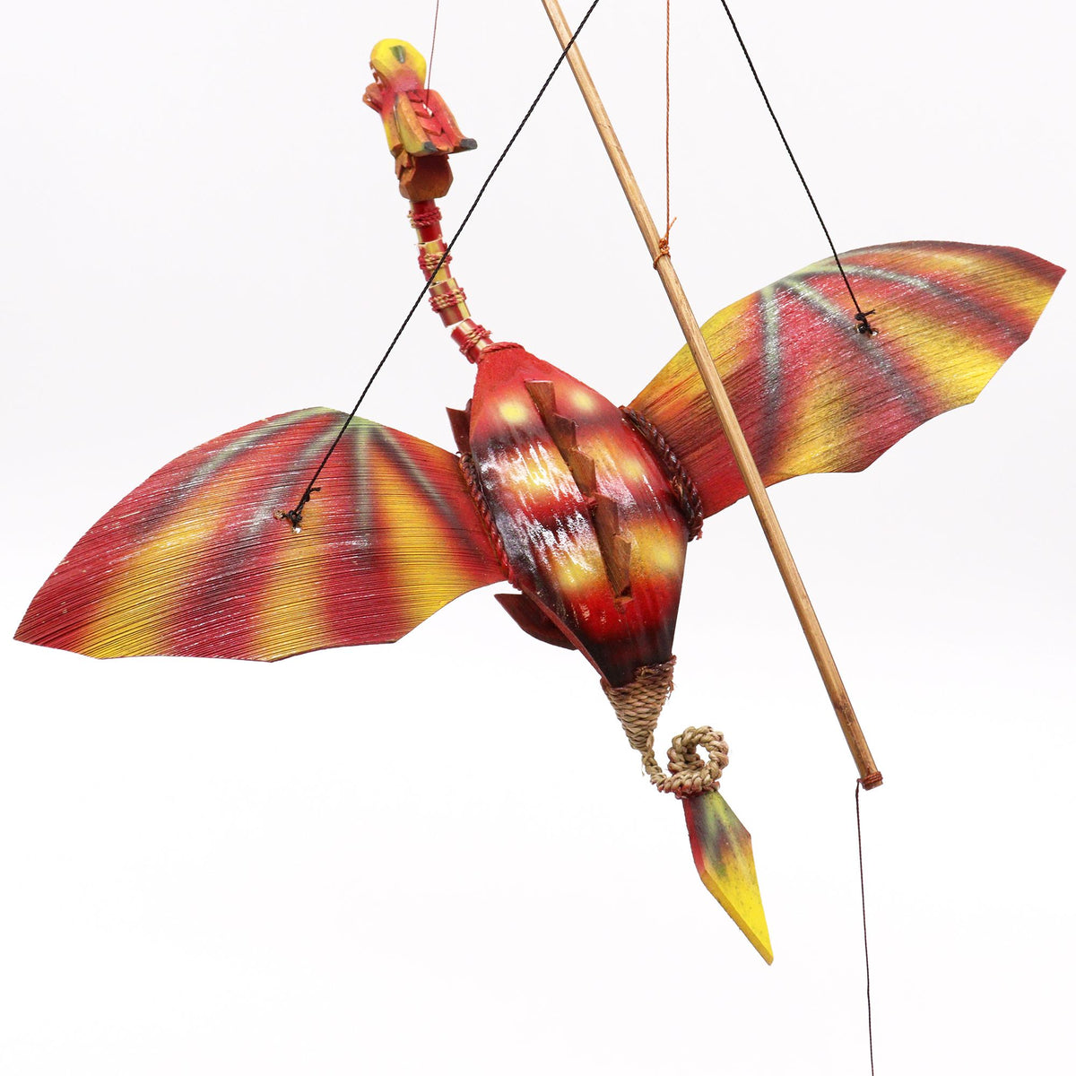 Mobile – Kokos-Drache rot – 37 cm