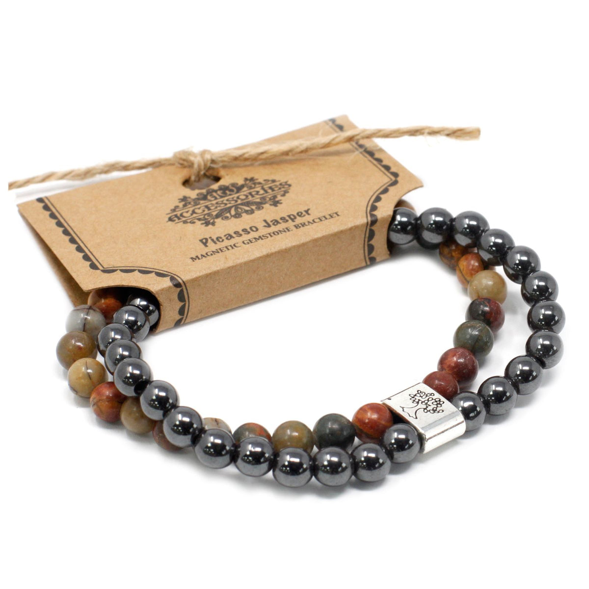 Armband – Magnet-Edelstein Picasso-Jaspis