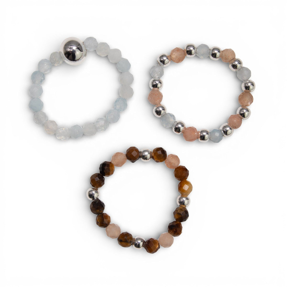Ring-Set – Edelstein Nymph Spirit – Sea Sunset