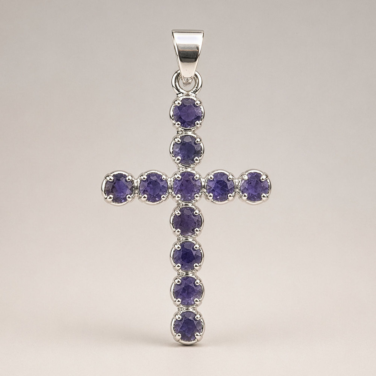 Anhänger – Devotional versilbert Kette – Ionit-Kreuz