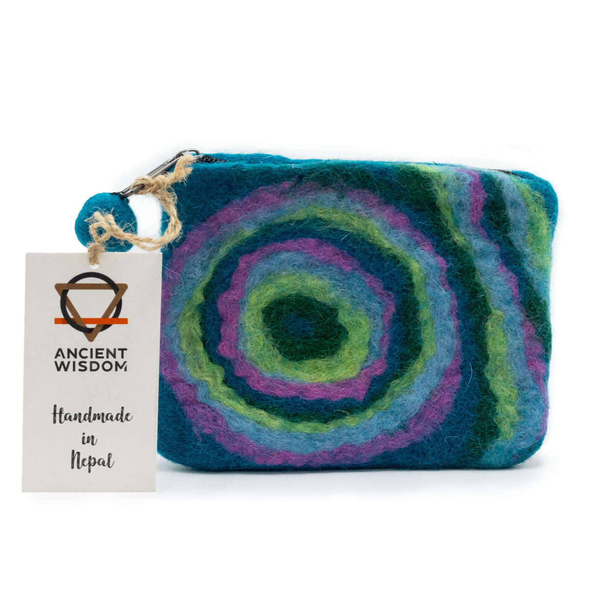 Filz-Reißverschlusstäschchen – Psychedelic – 3er-Set