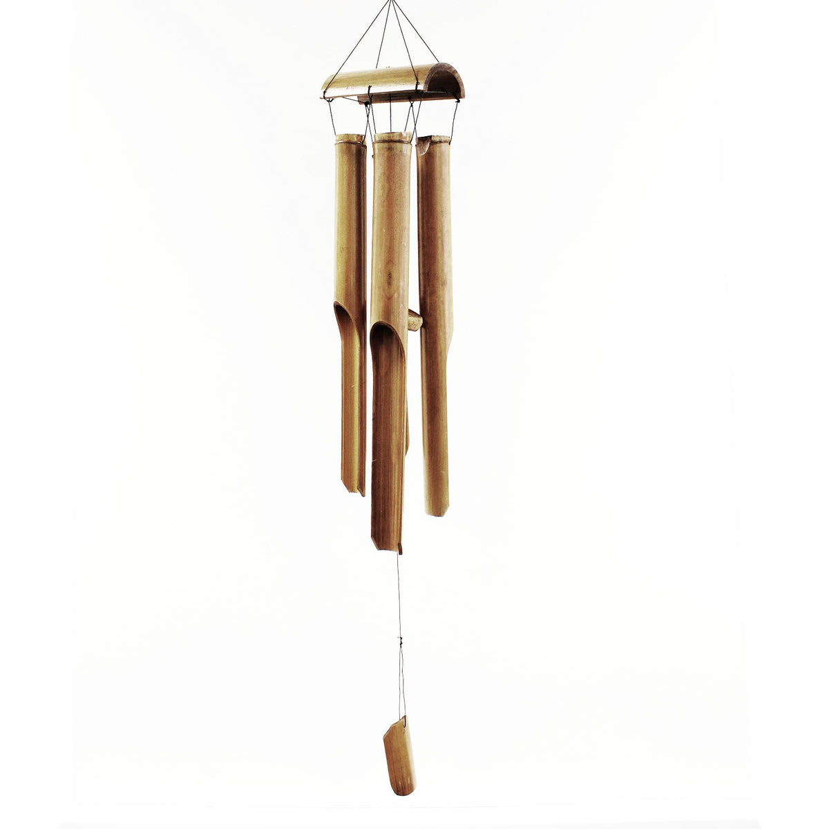 Bambus-Windspiel – Natur – 4 große Röhren (120 cm)