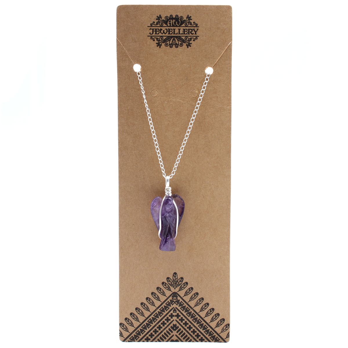Anhänger – Edelstein Schutzengel Amethyst