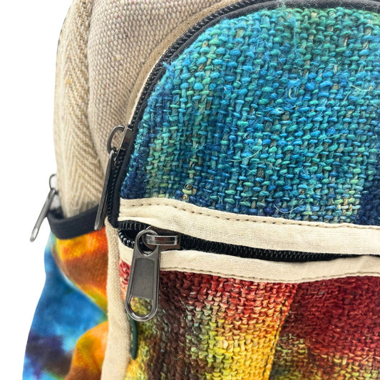 Rucksack – Hanf Batik – mittel