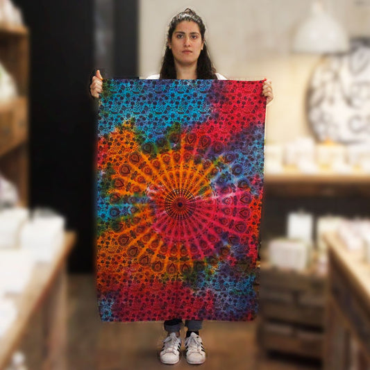 Wandtuch – Baumwolle rundes Mandala