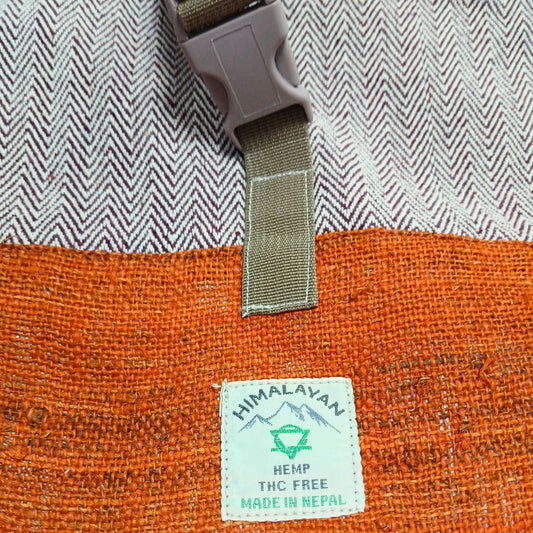 Rollrucksack – Hanf Trekking orange
