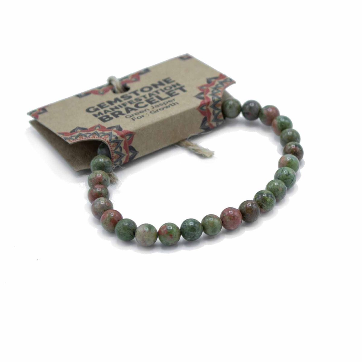 Armband – Manifestation grüner Jaspis Wachstum