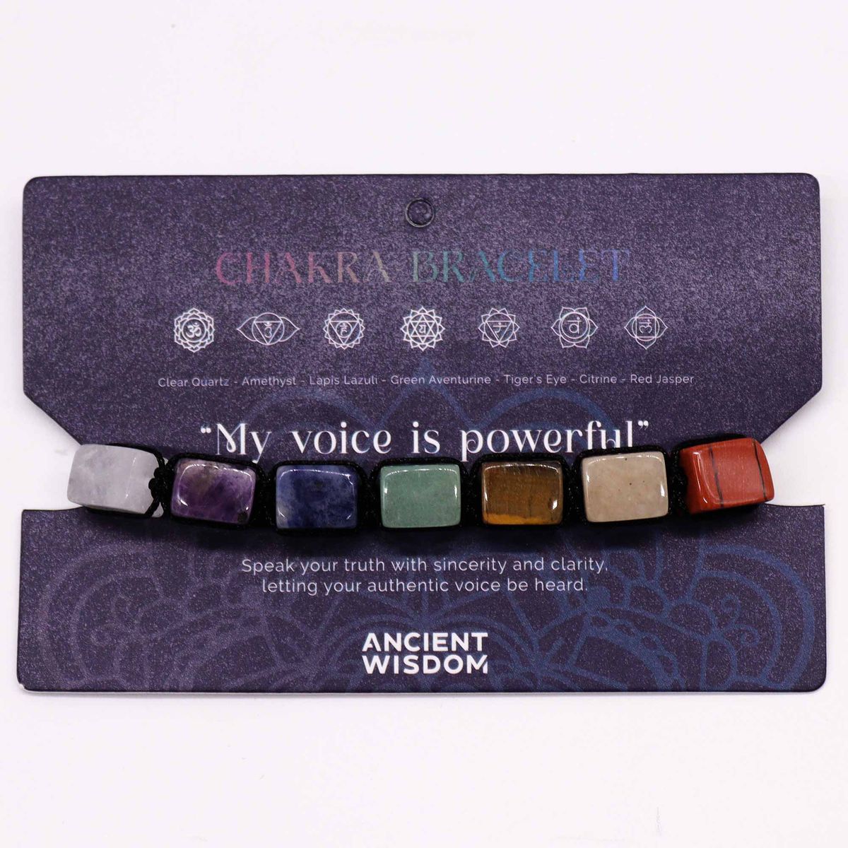 Armband – Chakra Schnur Trommelsteine