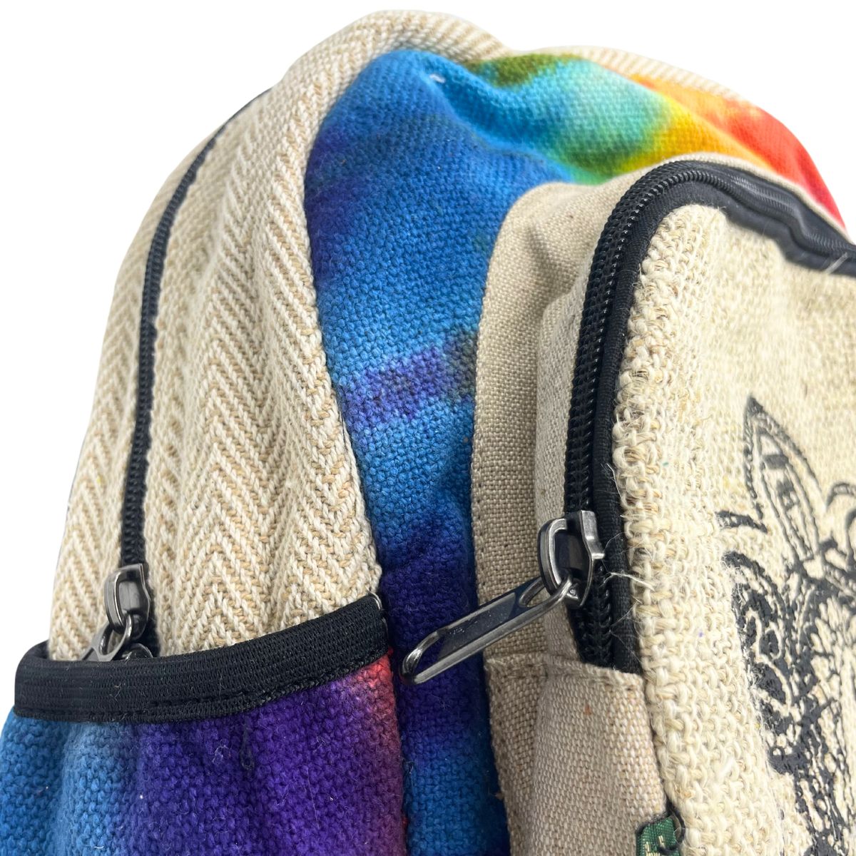 Rucksack – Hanf Batik 7 Chakren – mittel
