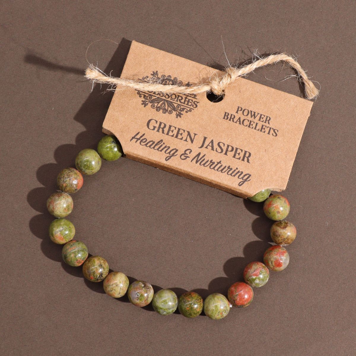 Armband – Kraft grüner Jaspis