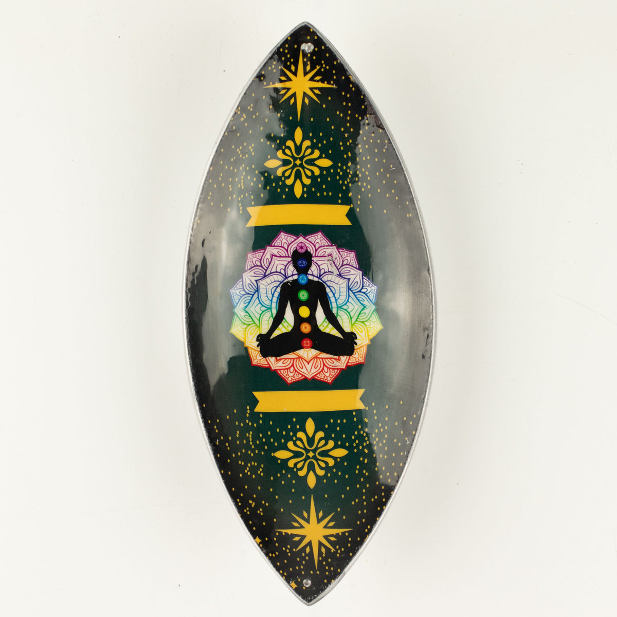 Räucherschale – Aluminium emailliert Lotus Buddha Chakra