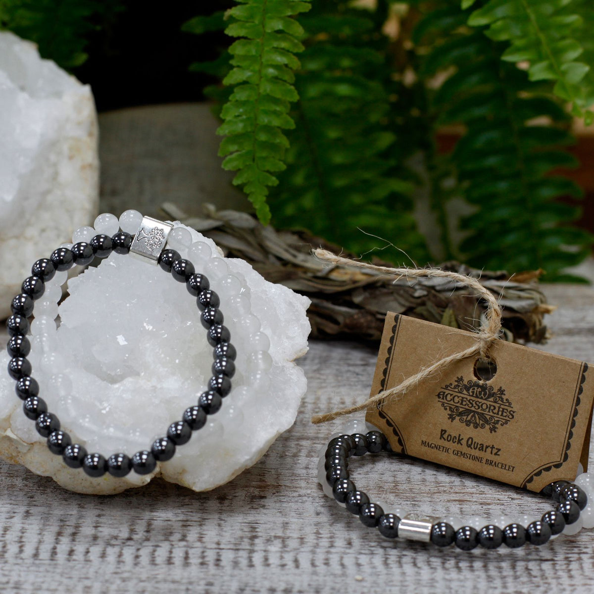 Armband – Magnet-Edelstein Bergkristall