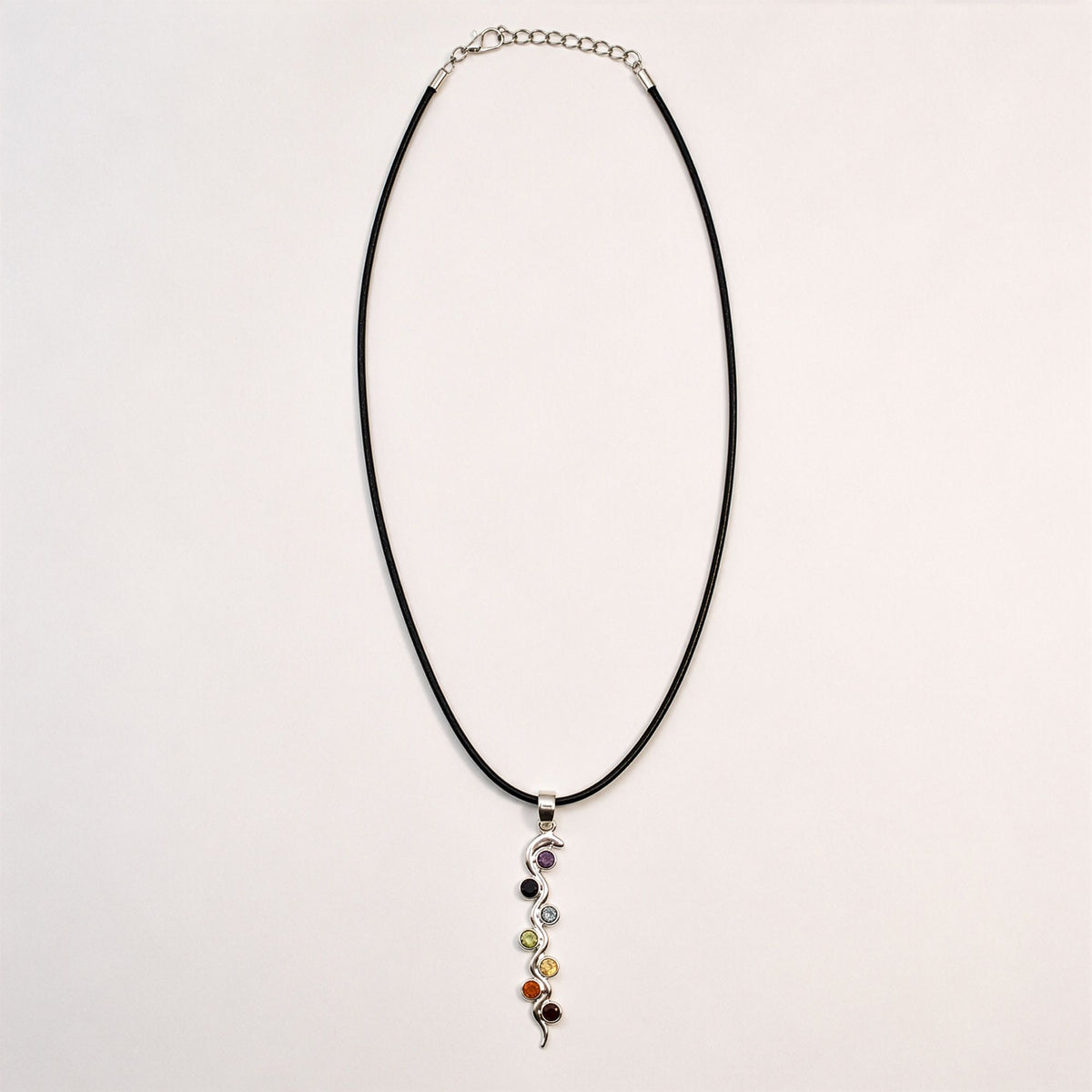 Anhänger – Devotional versilbert Kordel – Schlangen-Chakra