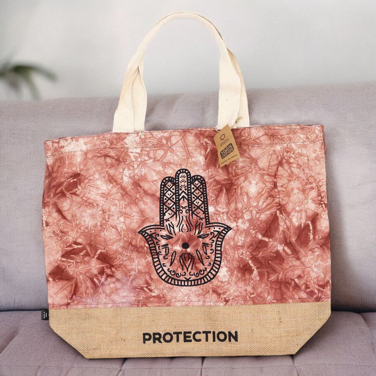 Stonewash-Rucksack – Hamsa – terrakotta