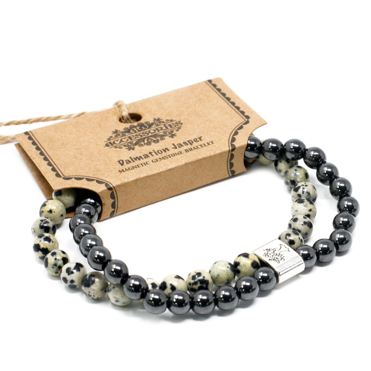 Armband – Magnet-Edelstein Dalmatiner-Jaspis