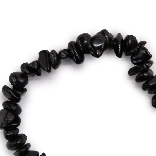 Armband – Edelsteinsplitter schwarzer Achat