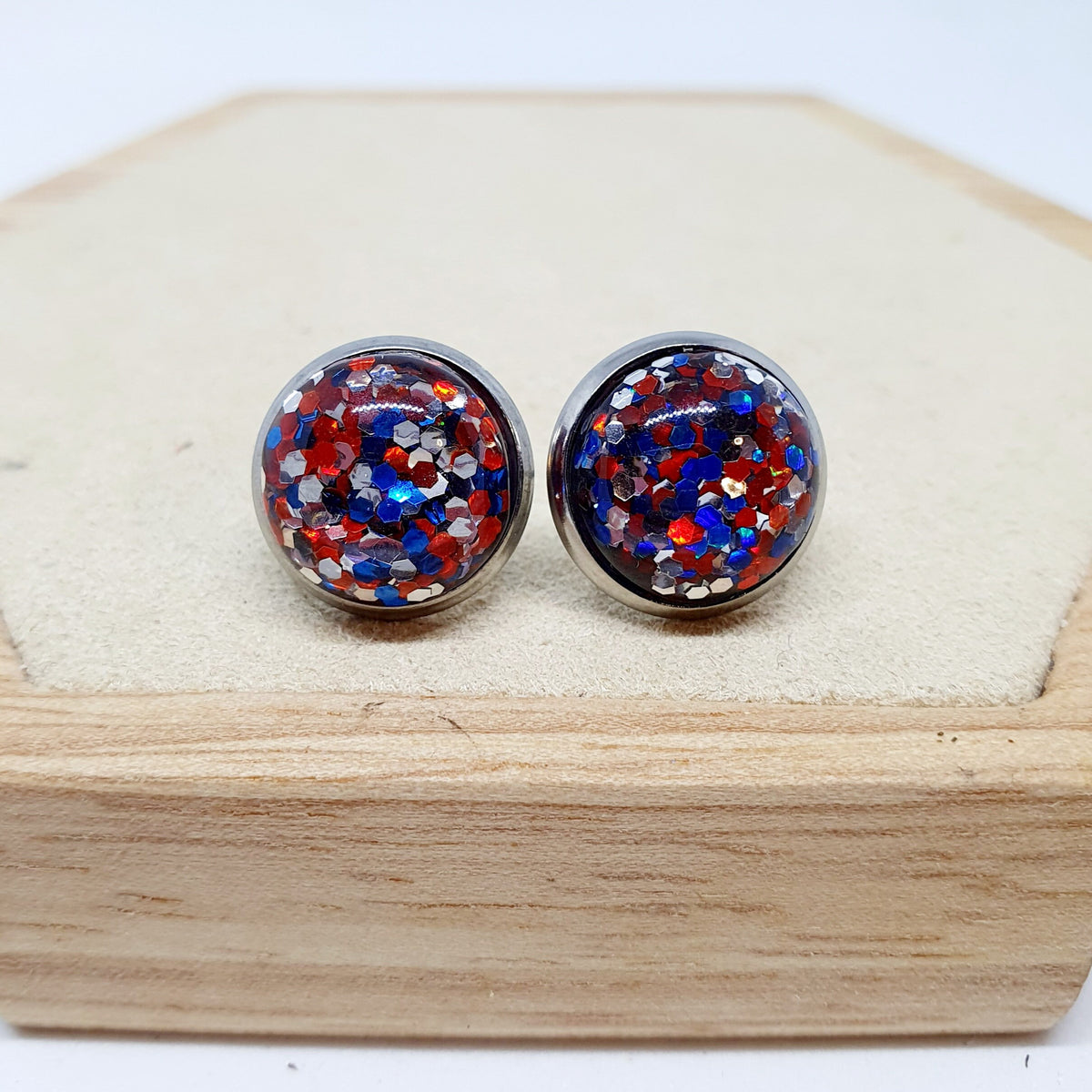 Ohrringe „Konfetti Bunt“ – 12 mm