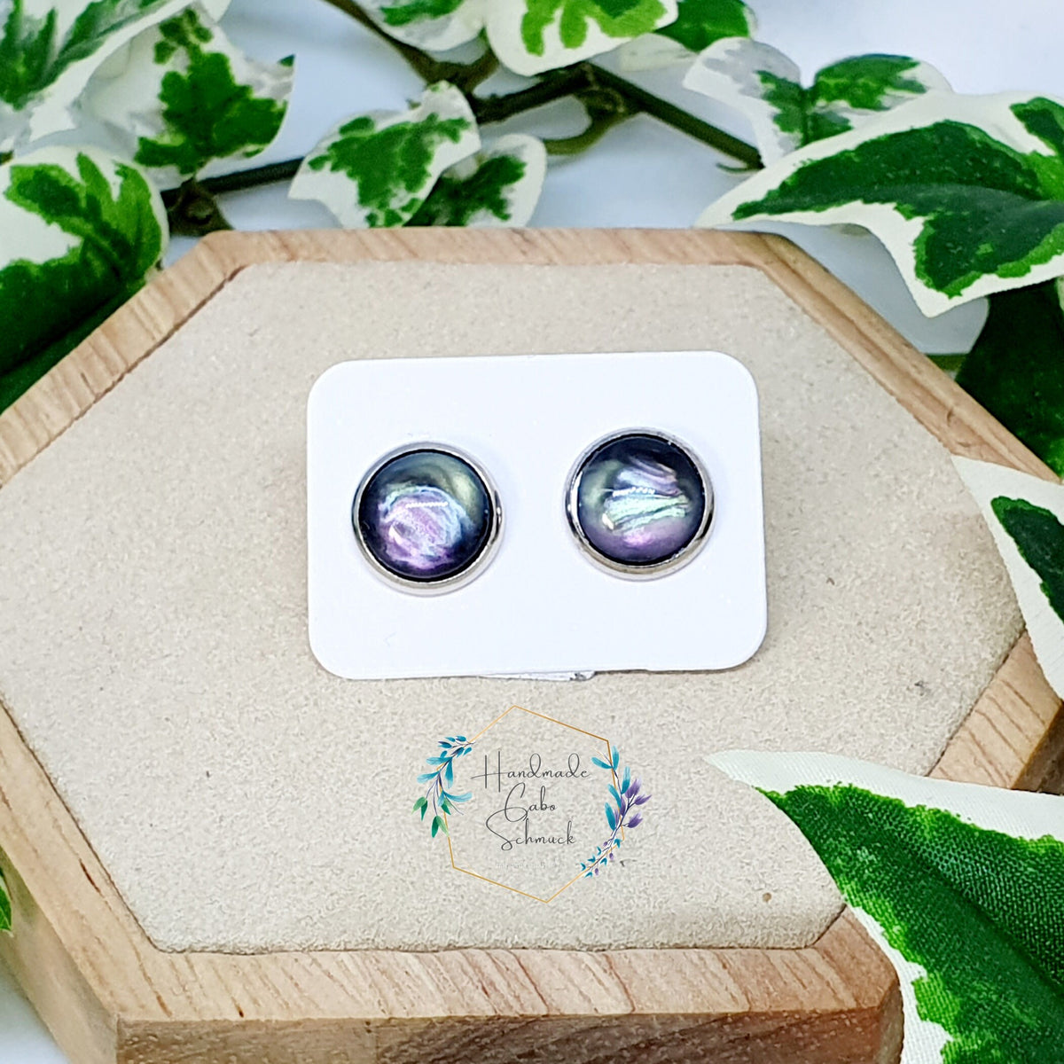 Ohrringe „Perlmutt“ – 10 mm