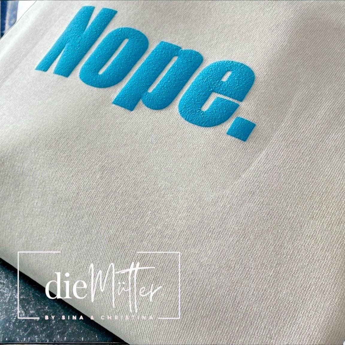 Statement-Sweatshirt „NOPE.“ – Zartrosa