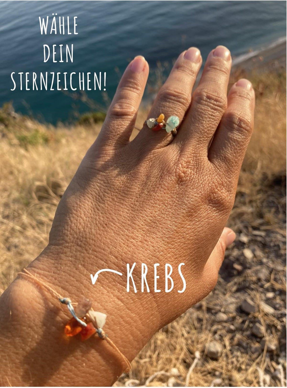 Helferbändchen® Sternzeichen-Armband mit Edelsteinen