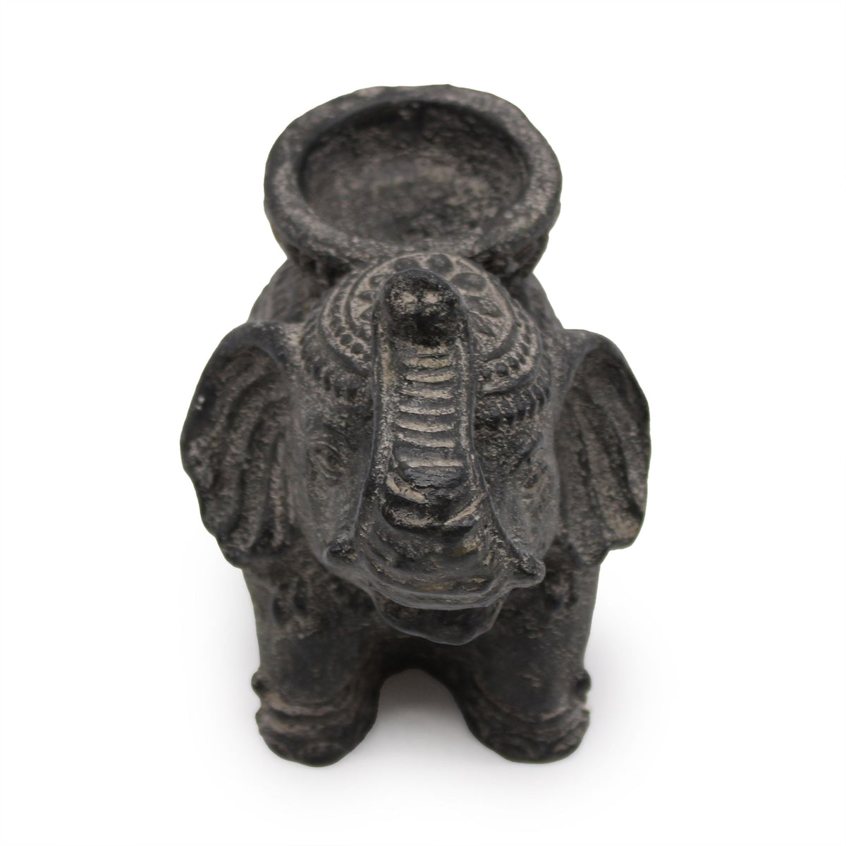 Räuchergefäß – Elefant schwarz antik