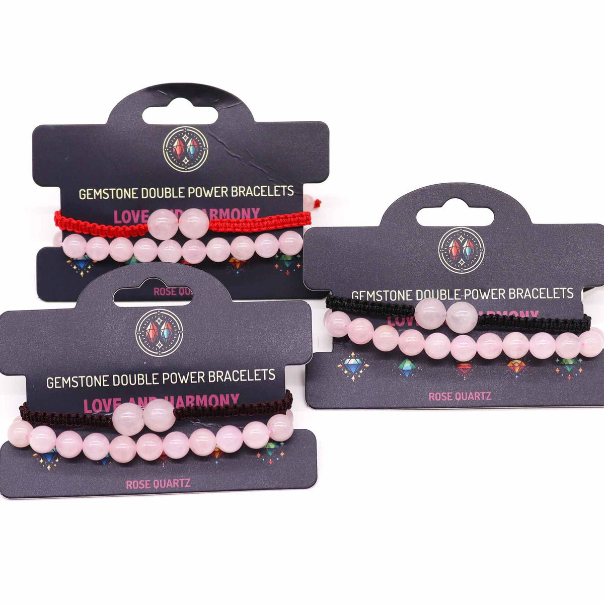 Armband – Edelstein Doppelkraft – Rosenquarz