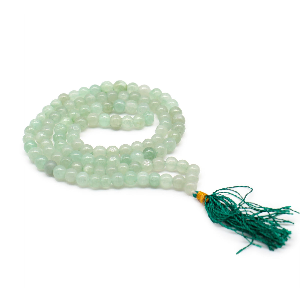 Mala – 108 Perlen – grüner Aventurin