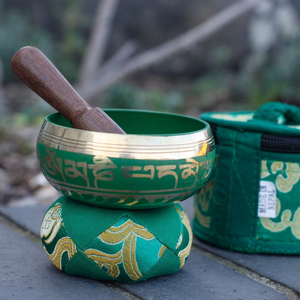 Klangschalen-Set – mini grün
