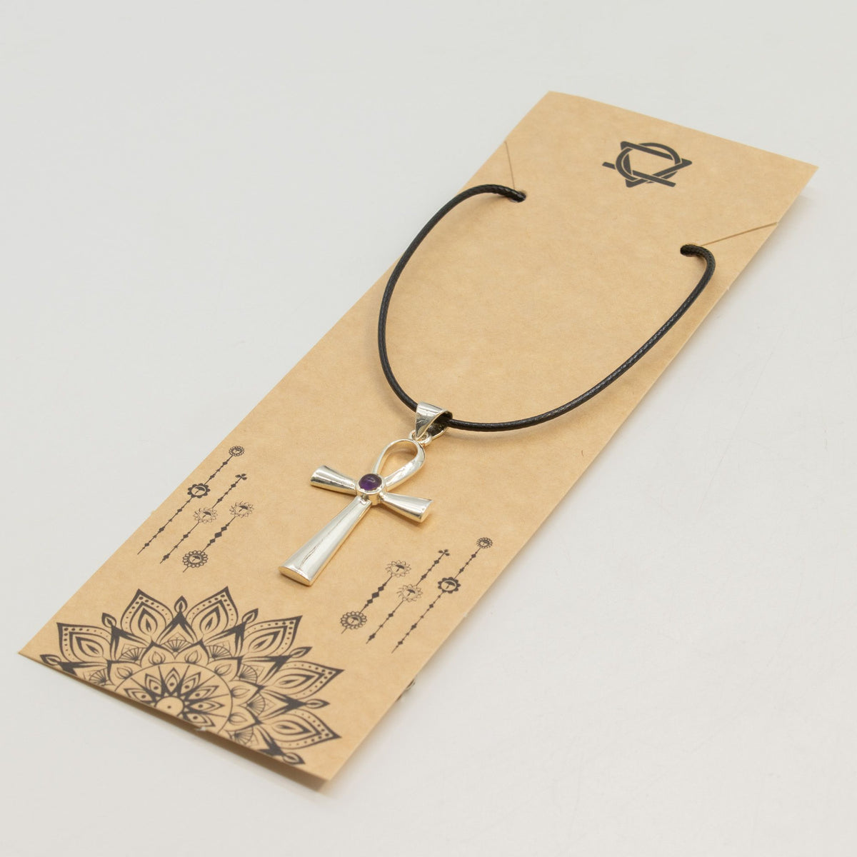 Anhänger – Devotional versilbert Kordel – Ankh