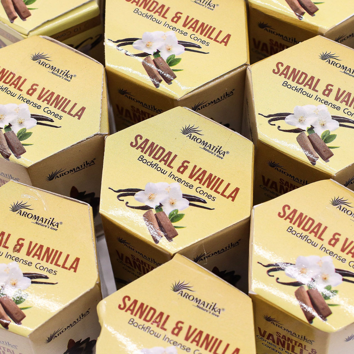 Rückflusskegel – Masala Sandelholz & Vanille – 10 Stück