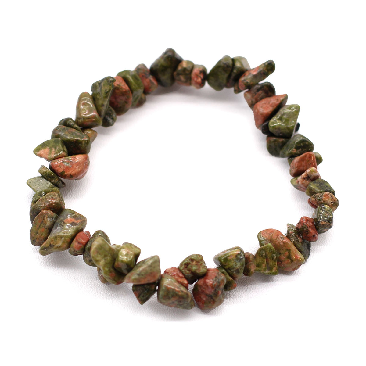 Armband – Edelsteinsplitter grüner Jaspis