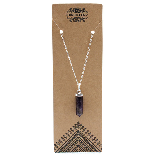 Anhänger – Edelstein Spitze Amethyst