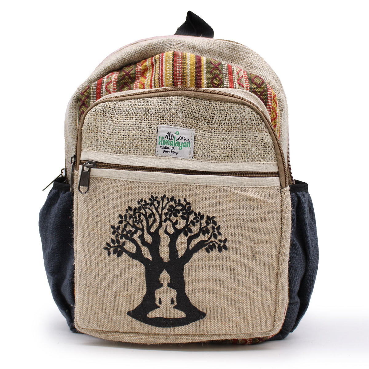 Hanf-Rucksack klein – Bodhi-Baum