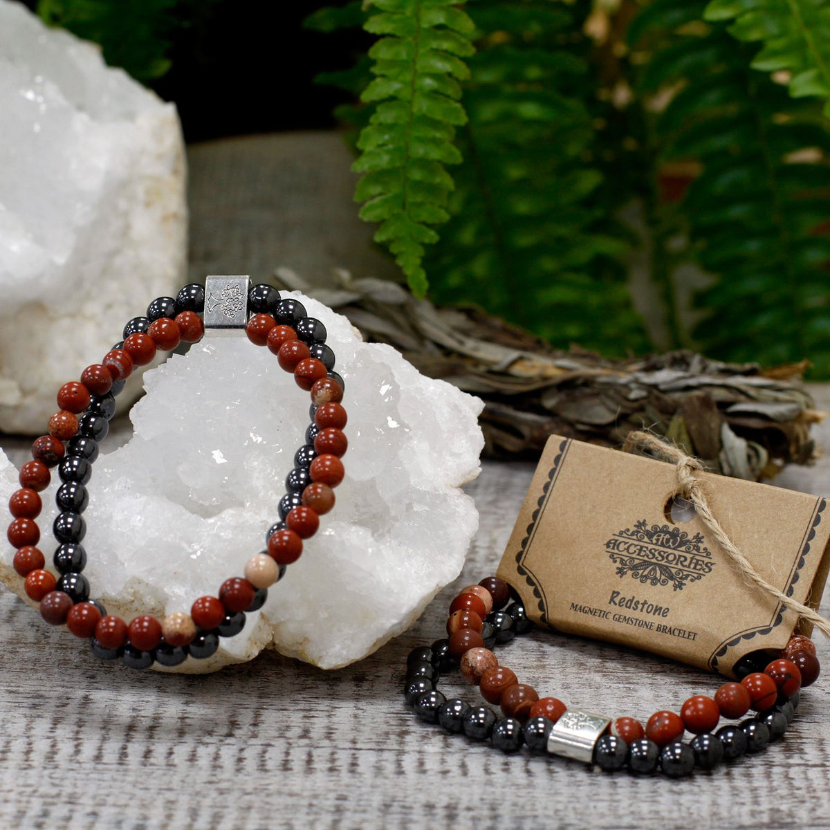 Armband – Magnet-Edelstein Rotstein