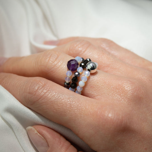 Ring-Set – Edelstein Nymph Spirit – Full Moon