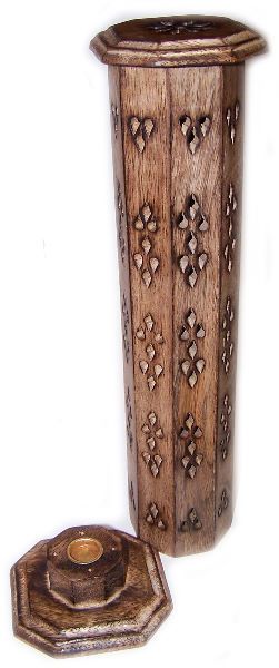 Räucherturm – Mangoholz sechseckig