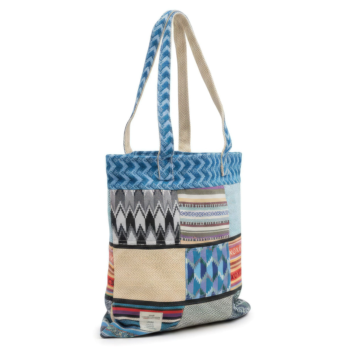 Patchwork-Tragetasche Kathmandu – Dhaka-Design