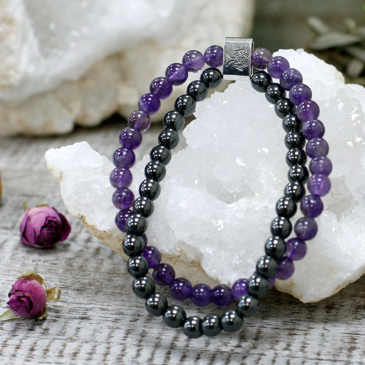 Armband – Magnet-Edelstein Amethyst