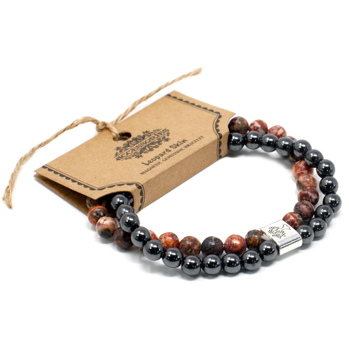 Armband – Magnet-Edelstein Leopardenfell-Jaspis
